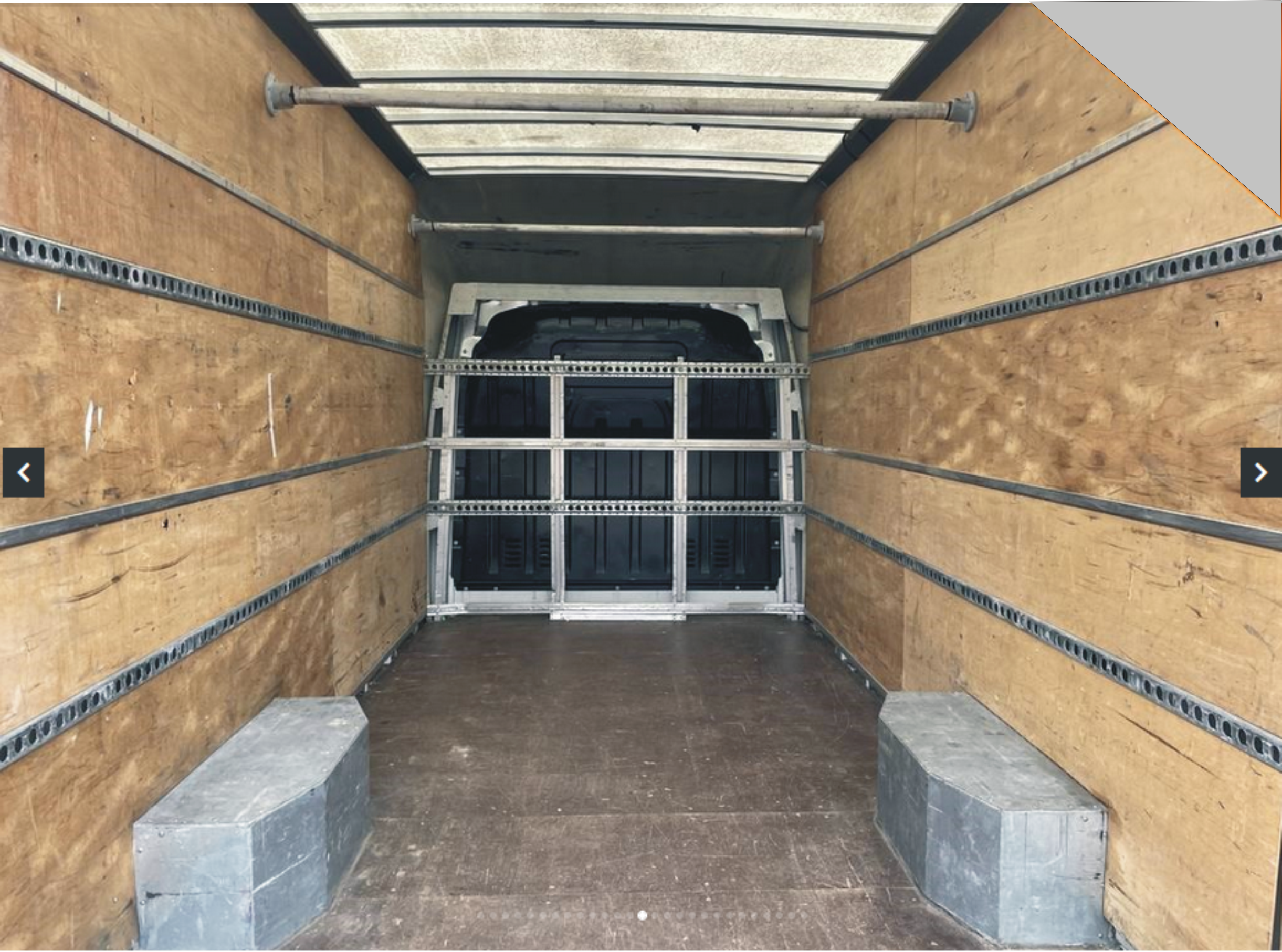 Loaded removal van ready for move